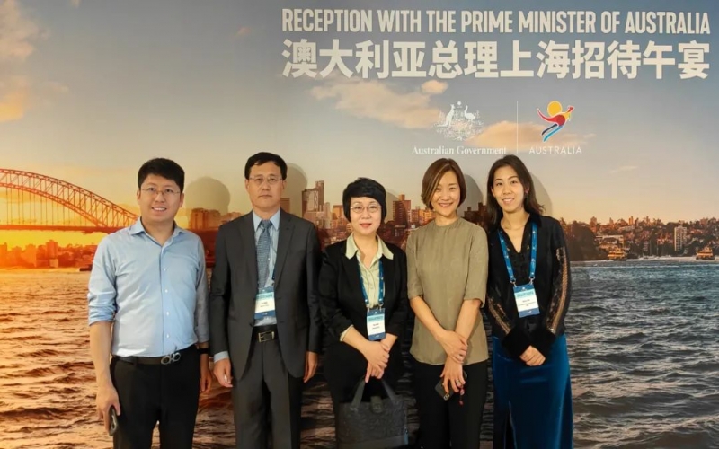 張穎總經理在進博會期間出席多場商務活動